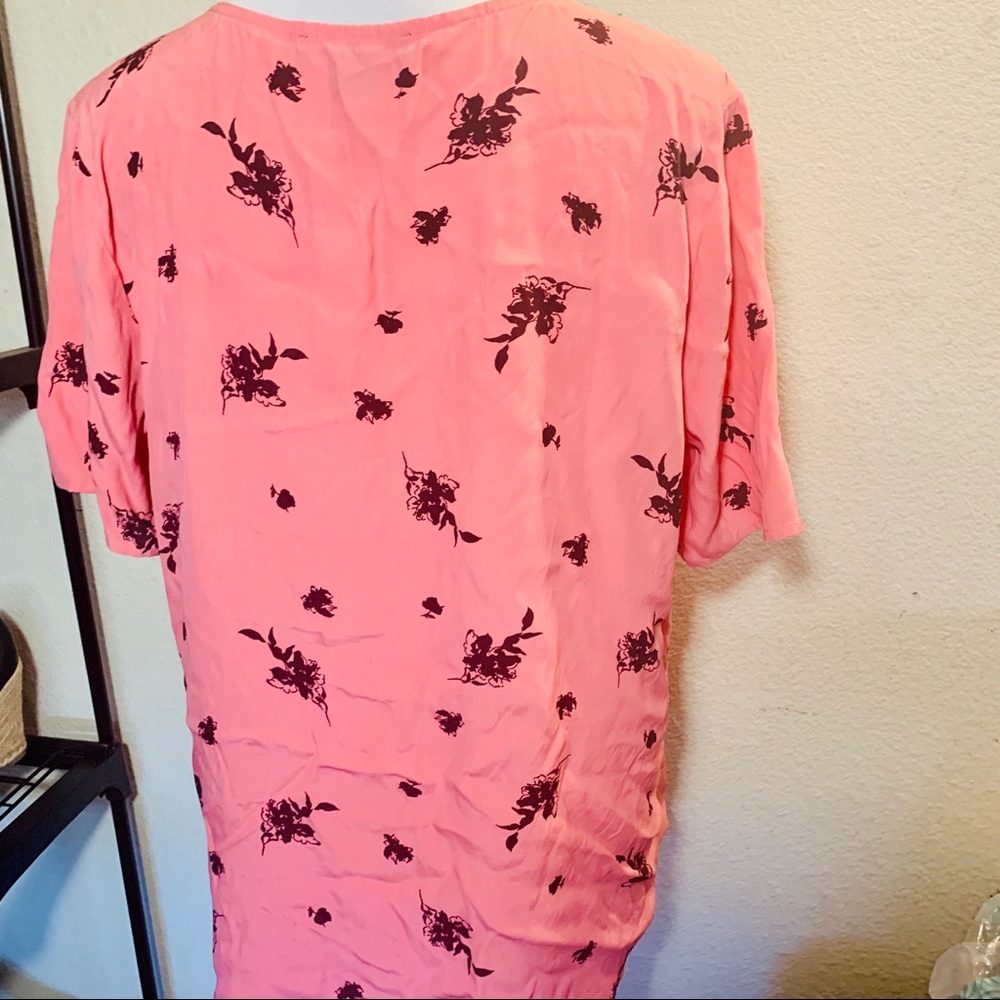 Something Navy Floral Button Down Top - image 6